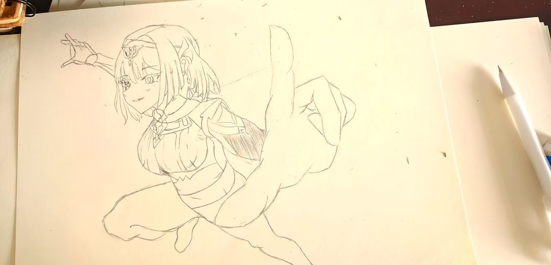 「奈芙尔」绘画 摆个pose 2
