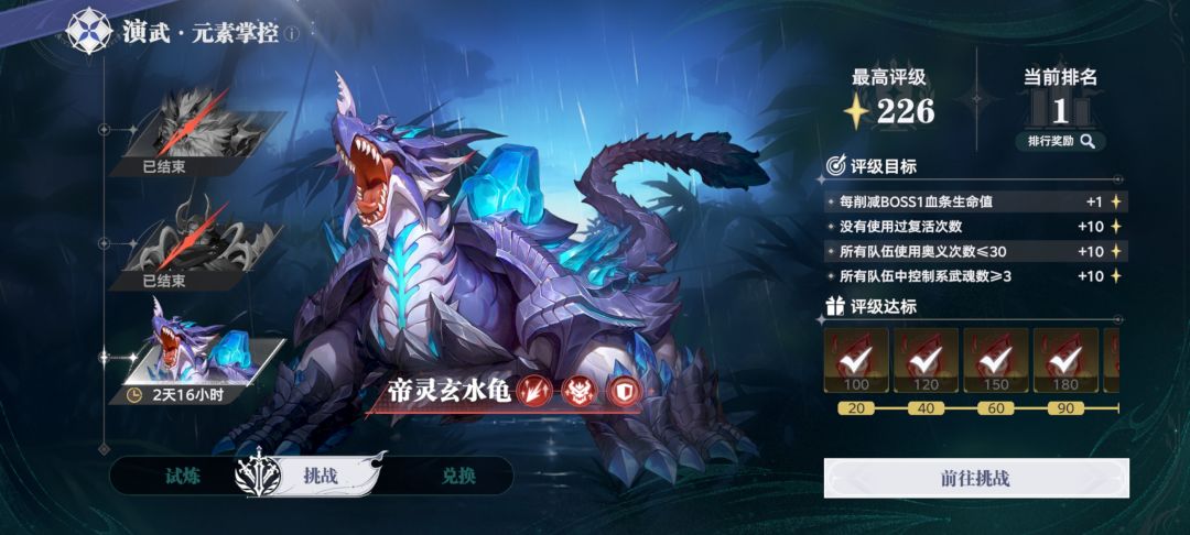 元素掌控再次拿下 1