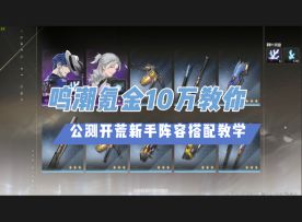 新手阵容搭配教学【鸣潮氪金10w攻略第二期】