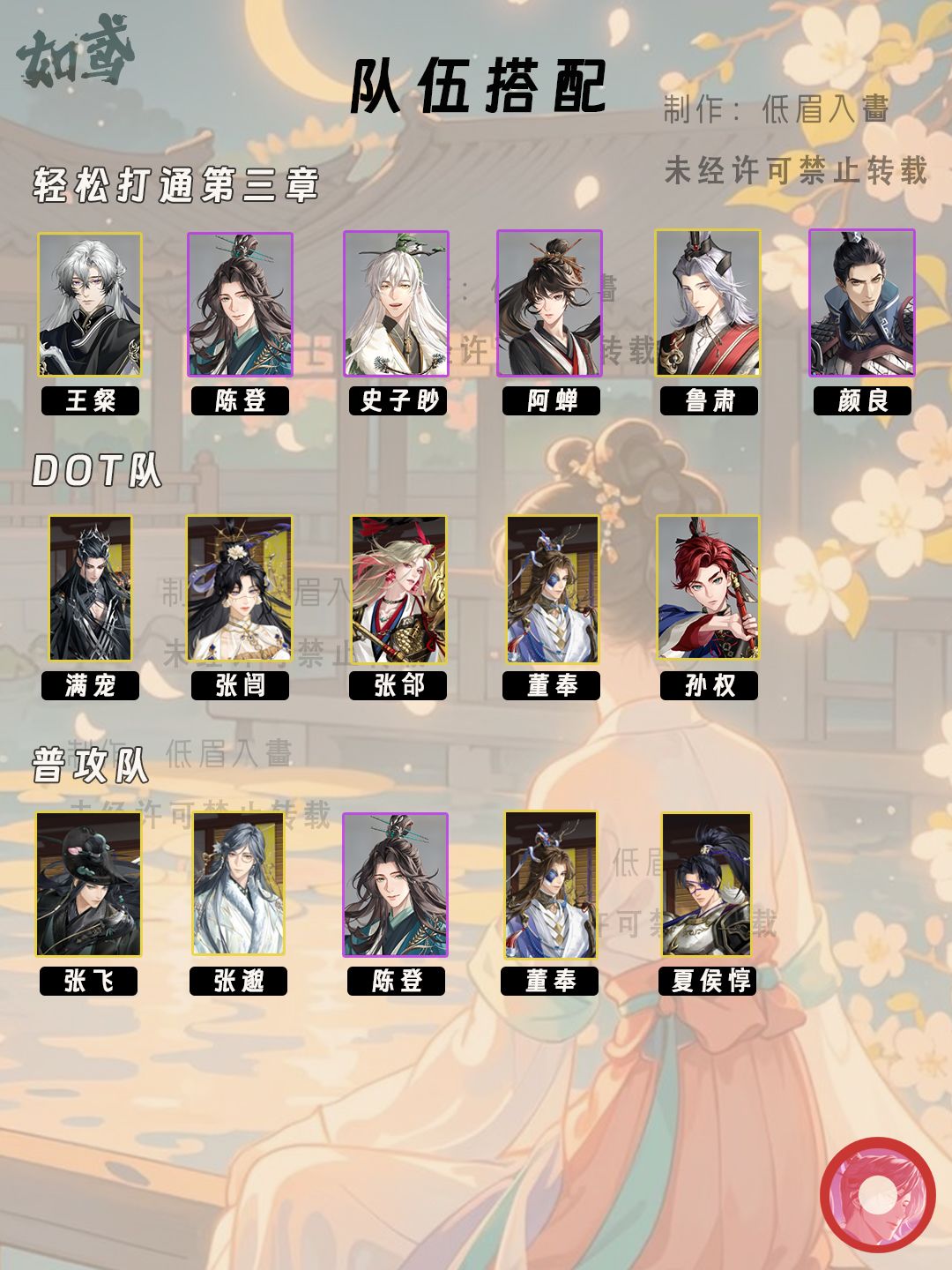 【如鸢】新手入坑必看攻略 3