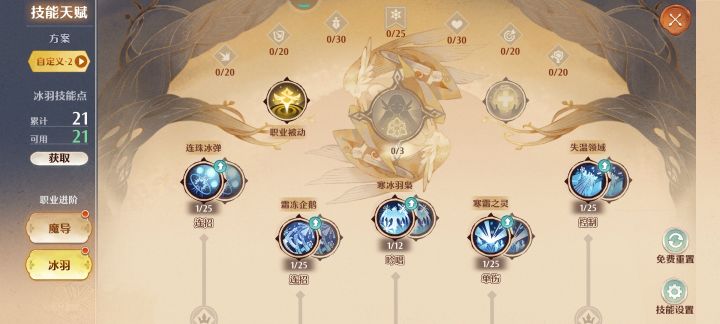 冰羽怎么技能加点有推荐的吗？截图