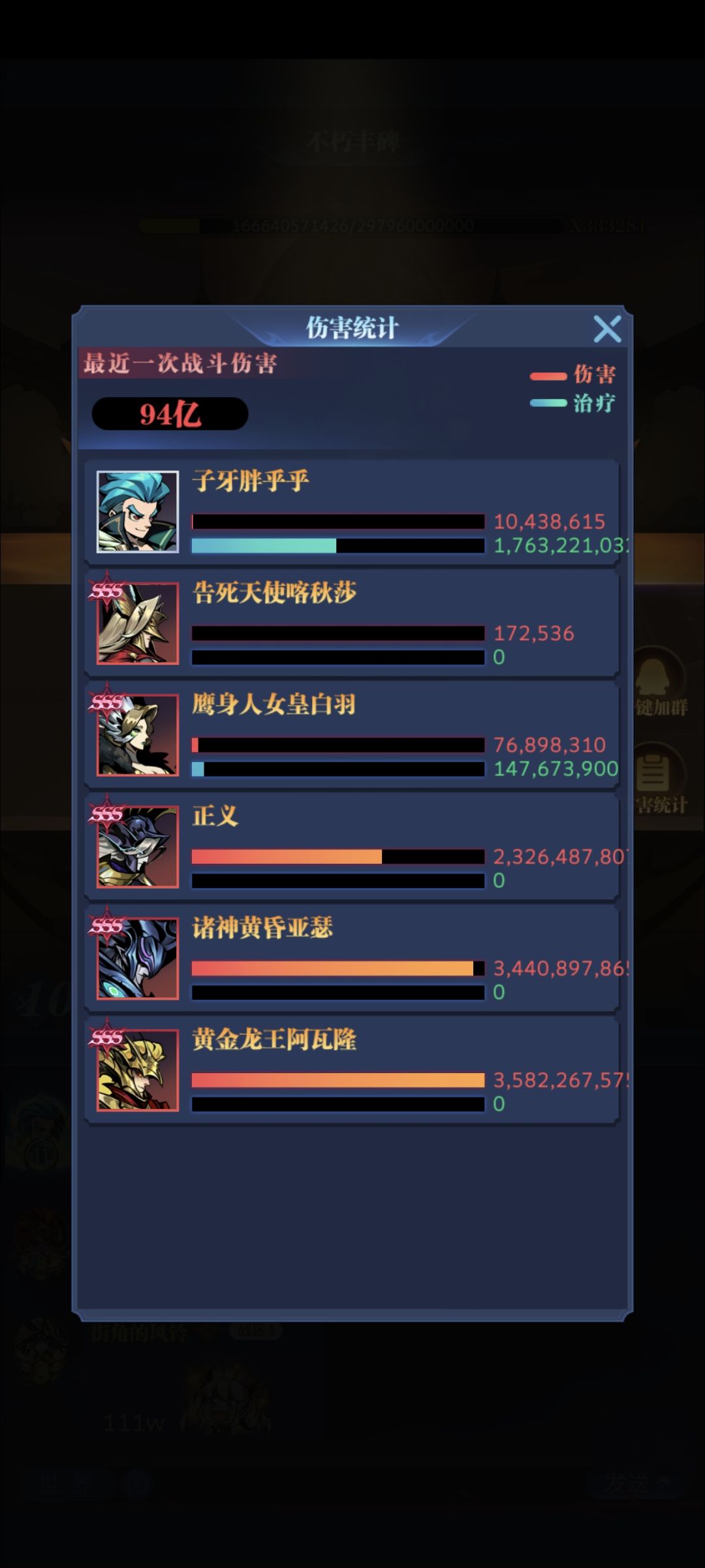 世界BOSS十转冲一下105亿伤害 2