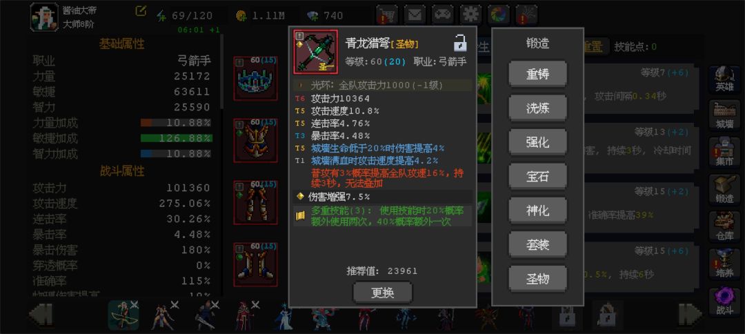怎么用了圣物等级还有负的? 1