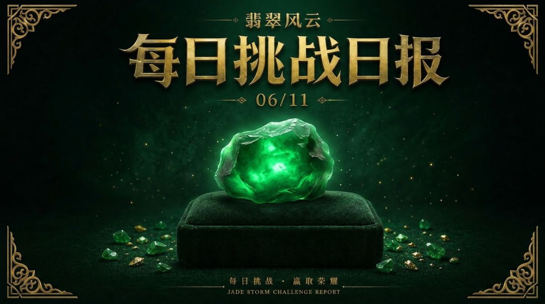 翡翠风云 ·每日挑战日报 2026年6月11日(周四) 1
