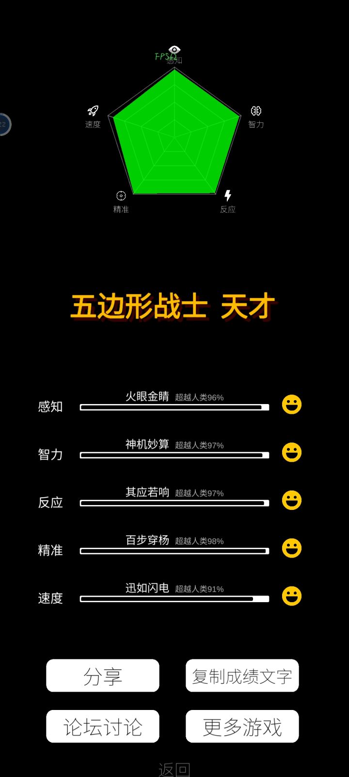 速度测试有点废手啊，旋转测试我一个关羽玩家手指都搓出火星子了才96截图