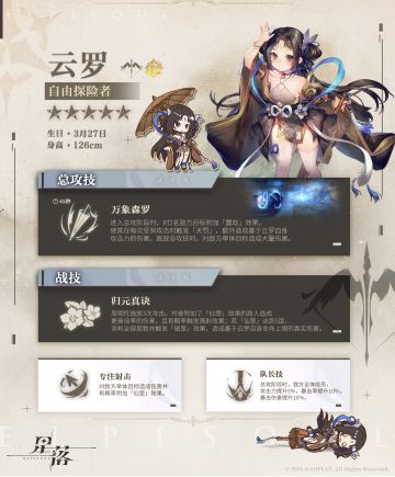 云罗角色卡总结报告~