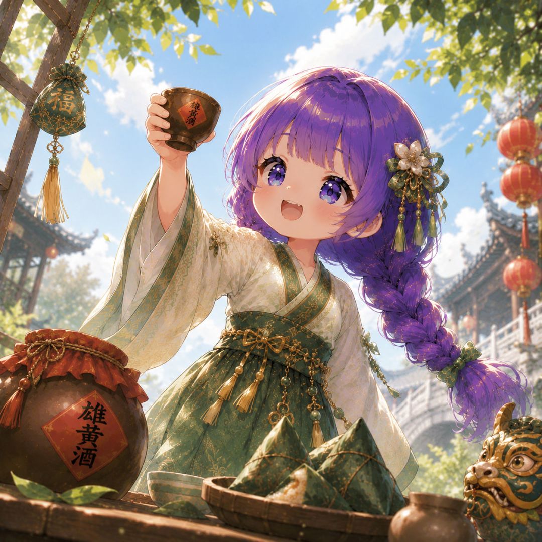 【球球日常】衣袂飘飘,端午安康🐉 3