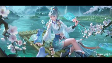 清新国风！上官婉儿史诗皮肤「春霖将至」爆料：2月18日上线