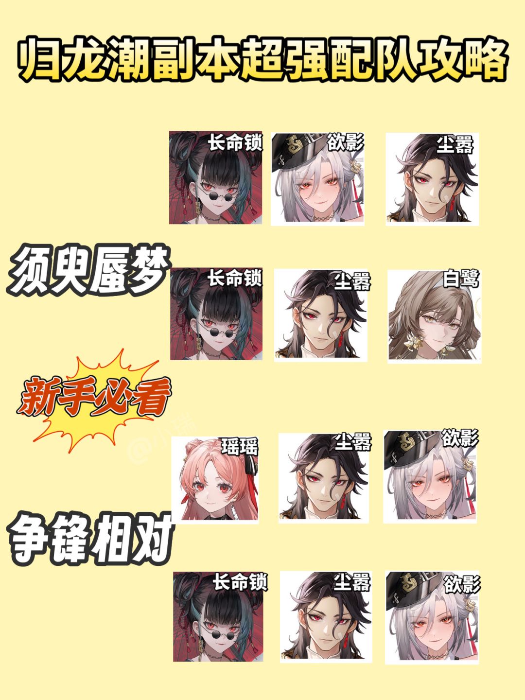归龙潮｜全部副本超强配队攻略截图