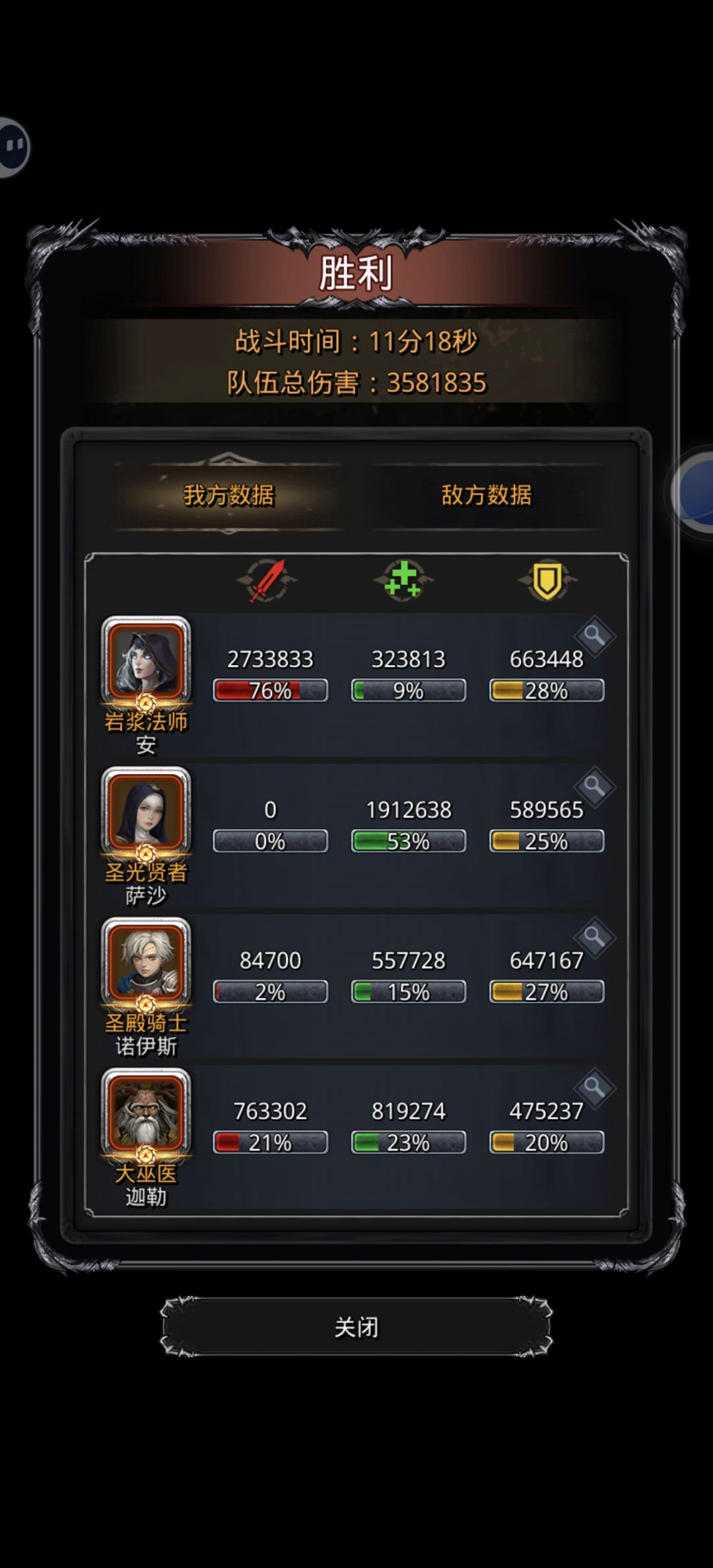 记录:攻略裂隙59,无自制红装,一次过 5