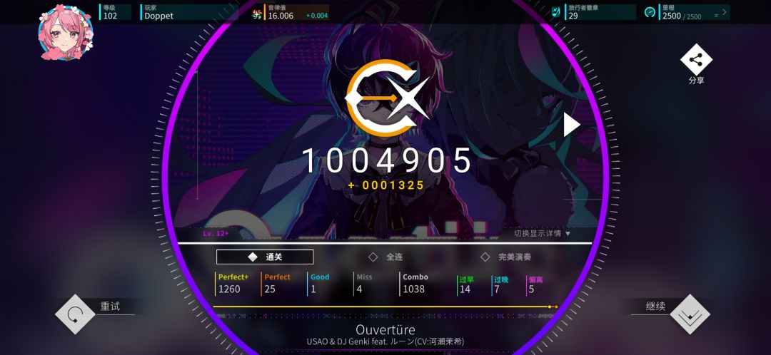 Rating16达成 3