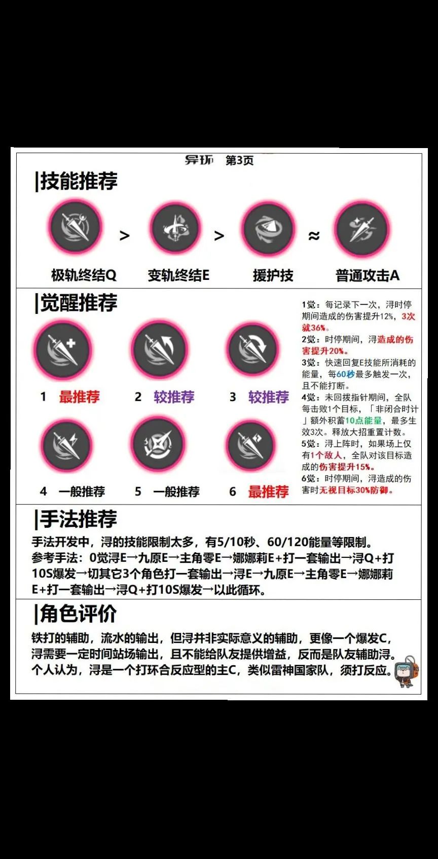 异环浔养成一览 2