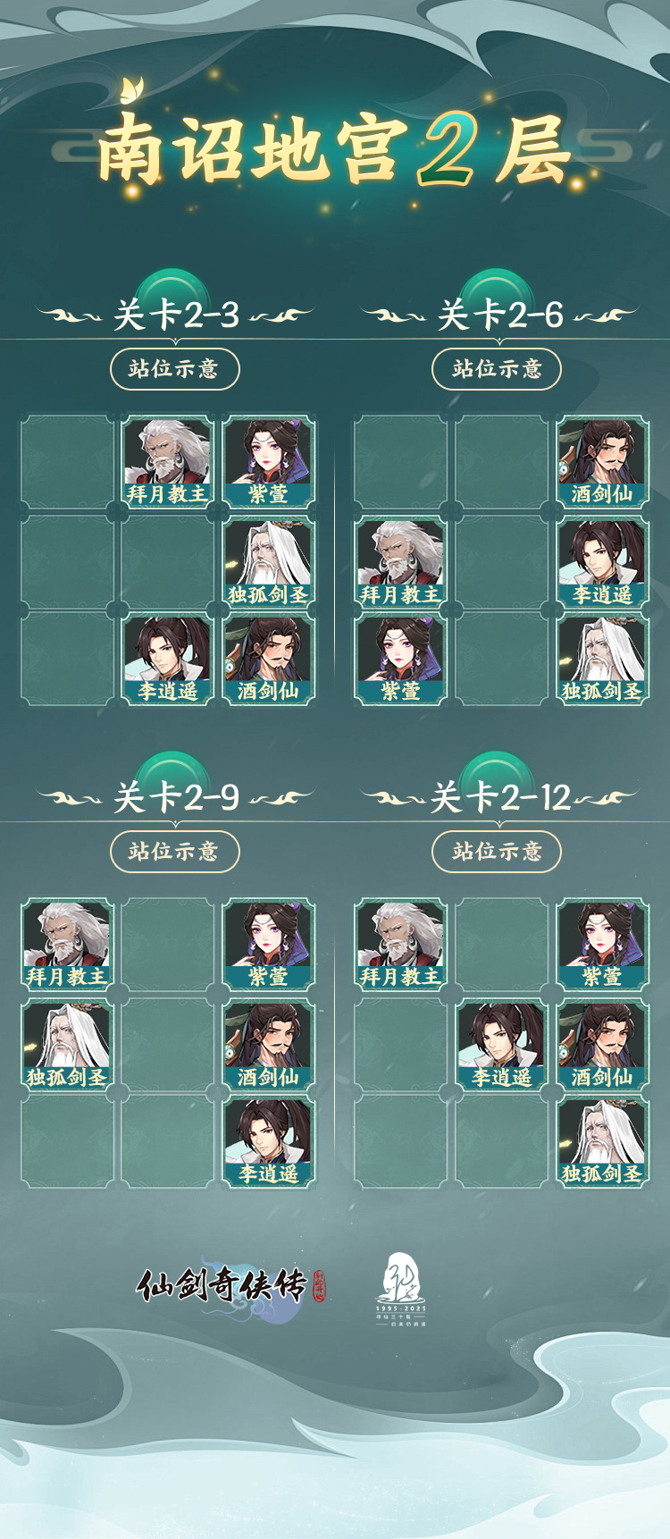 玩家攻略】南诏地宫1-2层通关阵容参考（内有礼包） - 仙剑奇侠传：新的