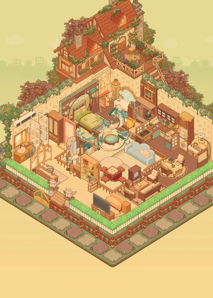 田园混搭复式小屋 建房展示截图