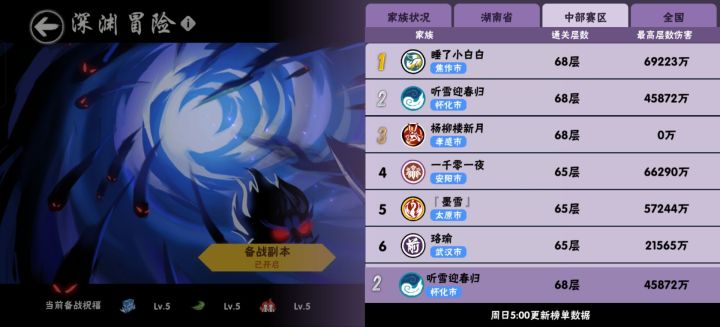 一区现前十深渊家族招人截图