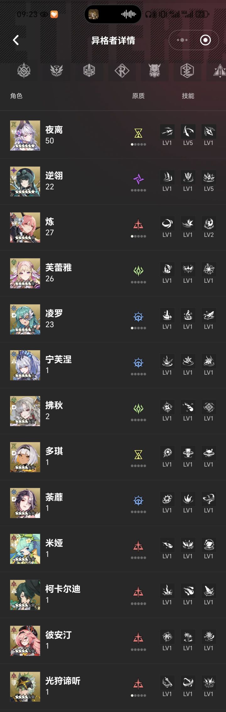 有这几个ssr的话,那个新手暗光选谁呀,现在单体培养的是谛听截图