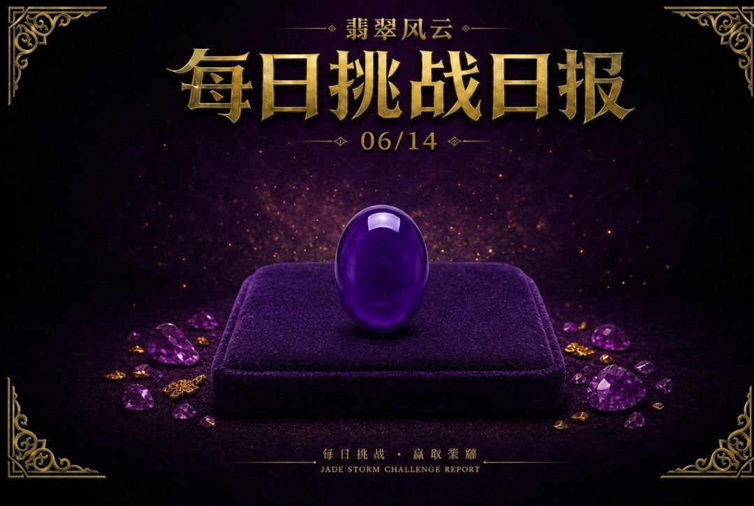 翡翠风云 ·每日挑战日报 2026年6月14日(周日) 1