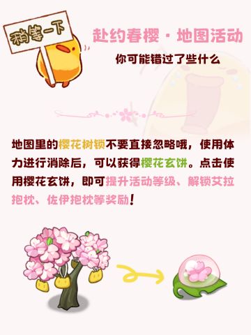 赴约春樱·地图活动你可能没留意到的东东