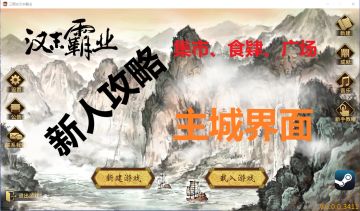 【新人攻略】主城界面（9）-集市、食肄、广场篇