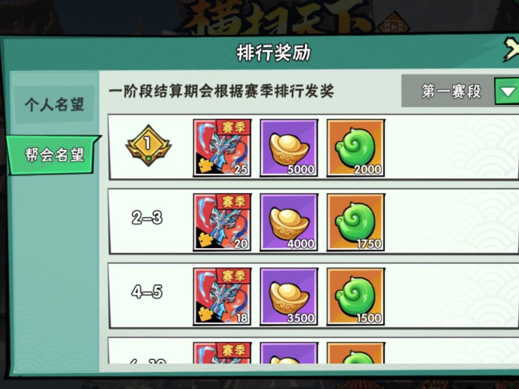 帮会的执事能在灵兽岛拿到额外的奖励吗 1