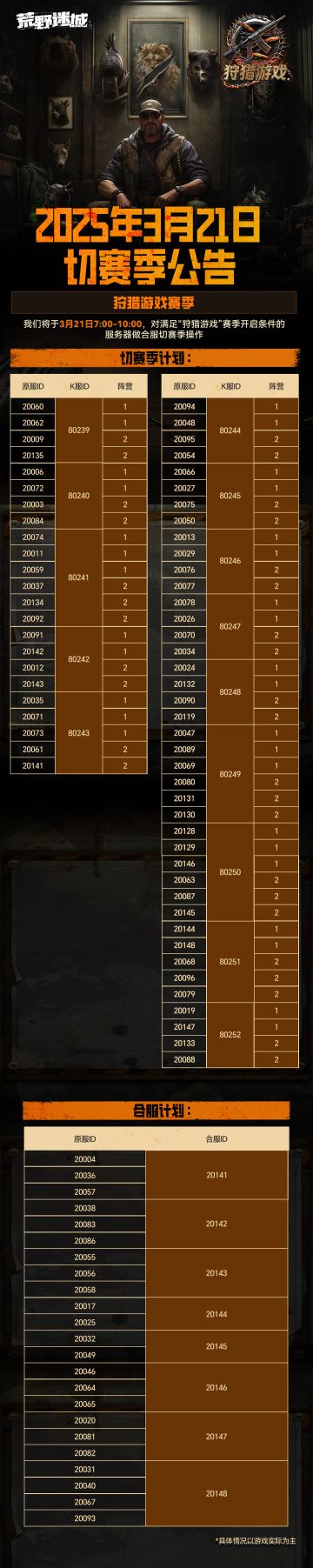 3月21日切赛季公告丨天生猎手，胜者为王