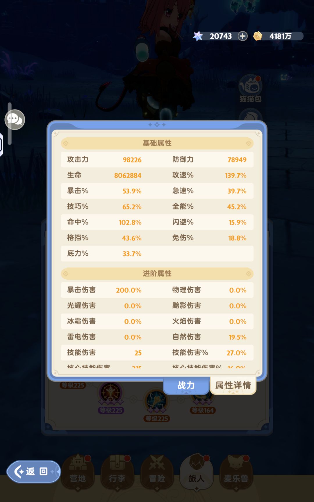 服侍输出比游侠高 4