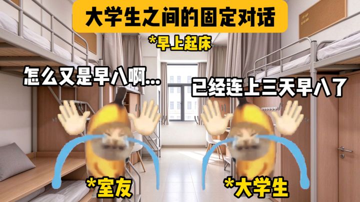 大学生之间的固定对话截图