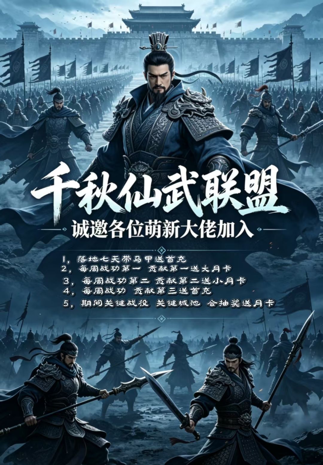 上测霸业盟千秋招人 备战二测 欢迎各位加入截图