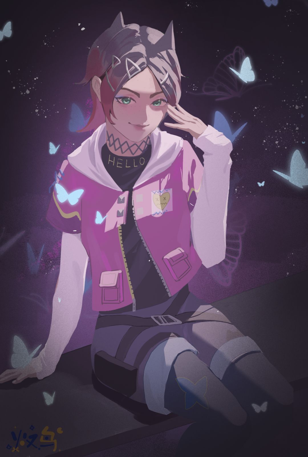 【无畏契约:源能行动】画了暮蝶~ 1