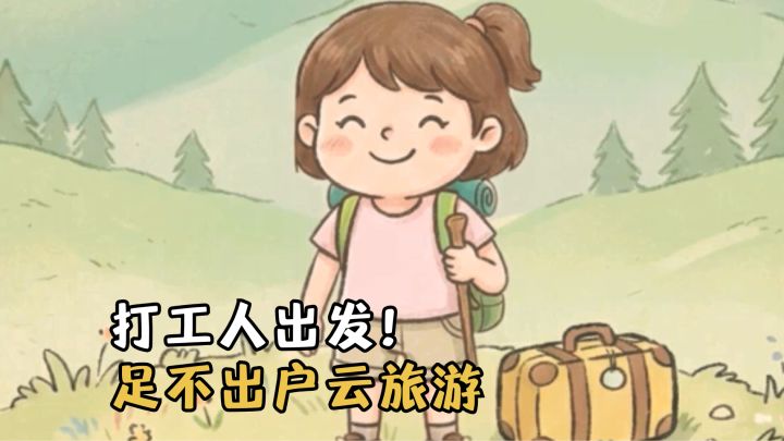 手绘风慢节奏旅行新游🆕是打工人专属佛系旅行模拟器!截图