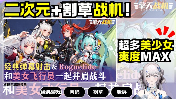 二次元➕割草战机❗超多美少女~爽度MAX❗爷青回~截图