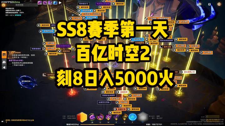SS8赛季第一天百亿时空2刻8日入5000火截图