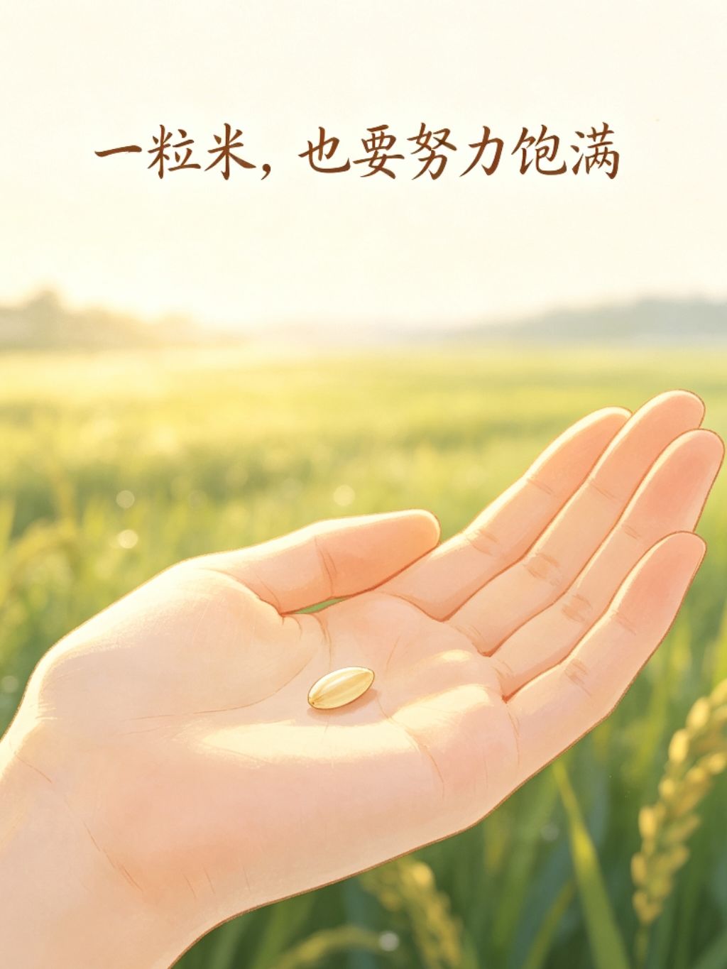一粒米也要努力饱满 1