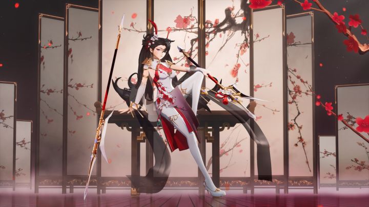 《三国志幻想大陆》吕玲绮旗袍皮肤·疏影芳尘截图