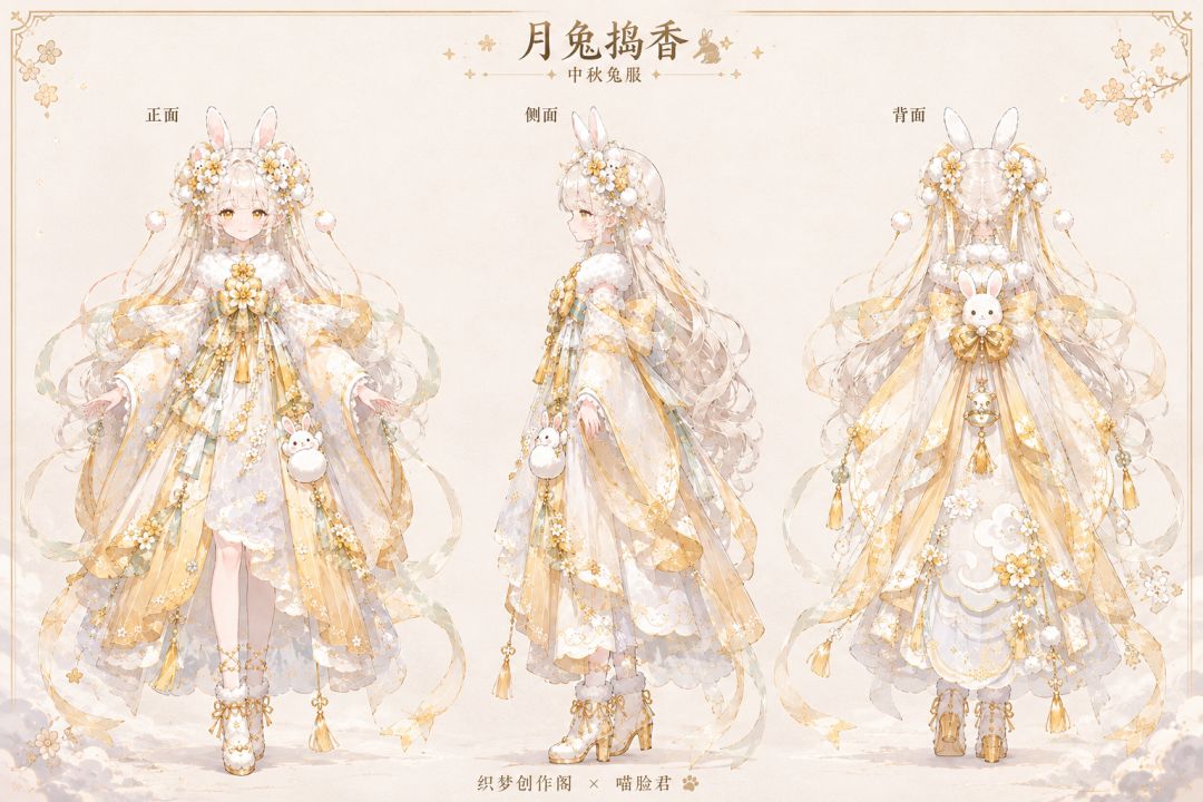 🗑️ 《月兔捣香》· 废稿掉落 🐇 2