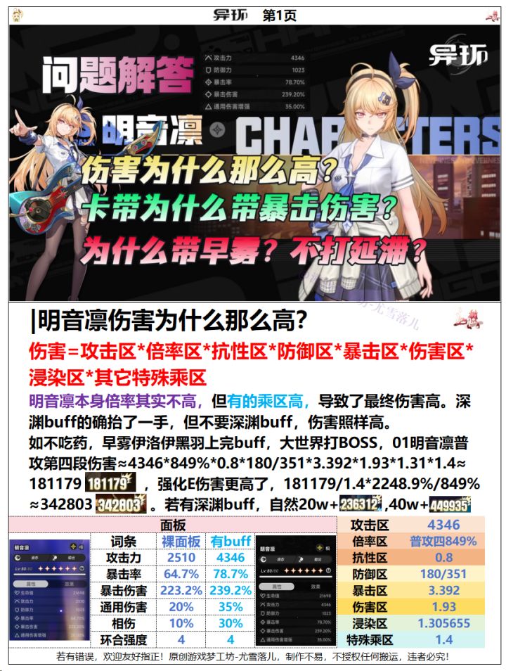 异环:明音凛问题解答,带你快速解决!截图
