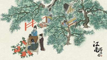 【壁纸分享】闲敲棋子落灯花