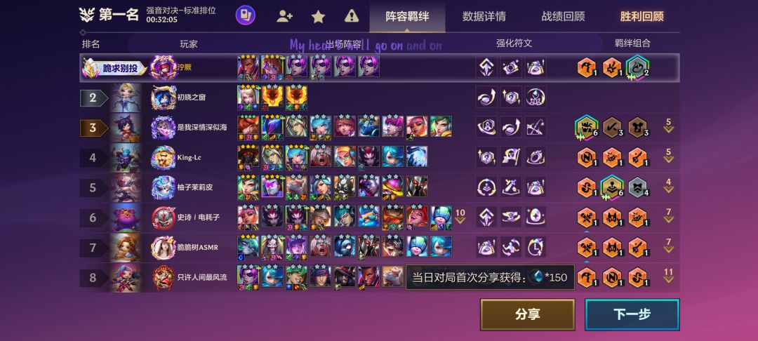 从头对到尾 1
