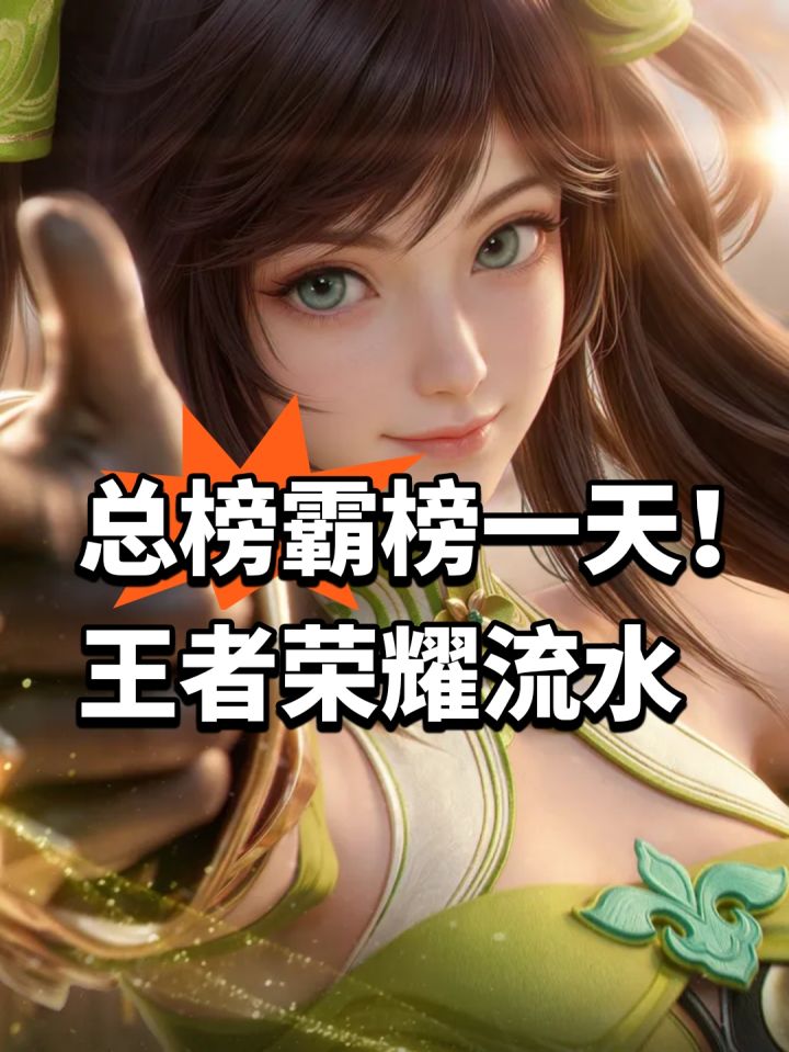 总榜霸榜一天!王者荣耀流水截图