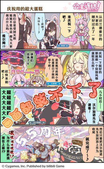 四格漫画更新——「庆祝用的超大蛋糕」