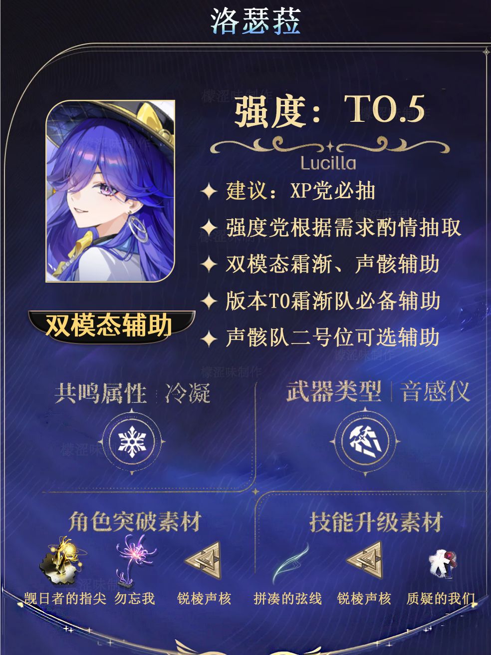 洛瑟菈角色攻略（机制大白话）截图