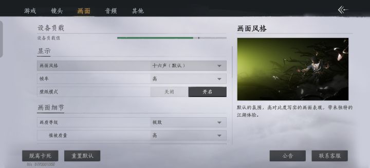 全高特效连重负载都没有,帧率却很低截图