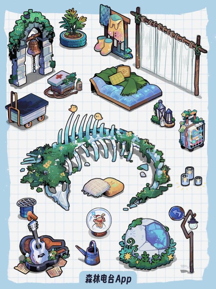 海盐蓝主题家具🥣🛋️你不会还没集齐吧🩵🤍💭截图