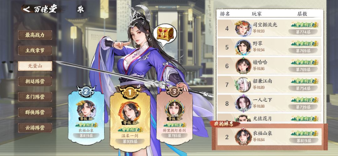 雷云鹤很强,我们来连瑾仙吧。 2