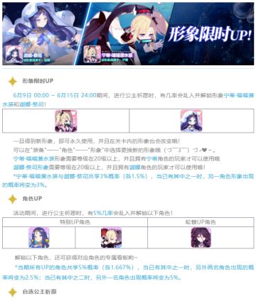 公主祈愿丨角色形象限时UP！