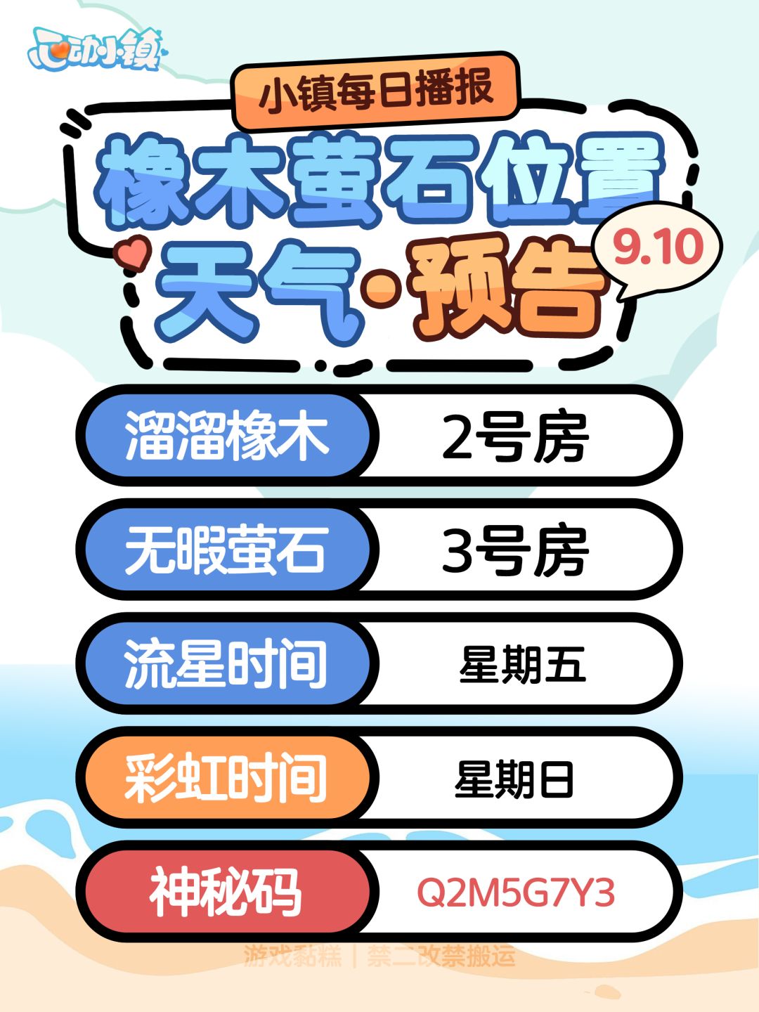 心动小镇9.10｜Q2M5G7Y3截图