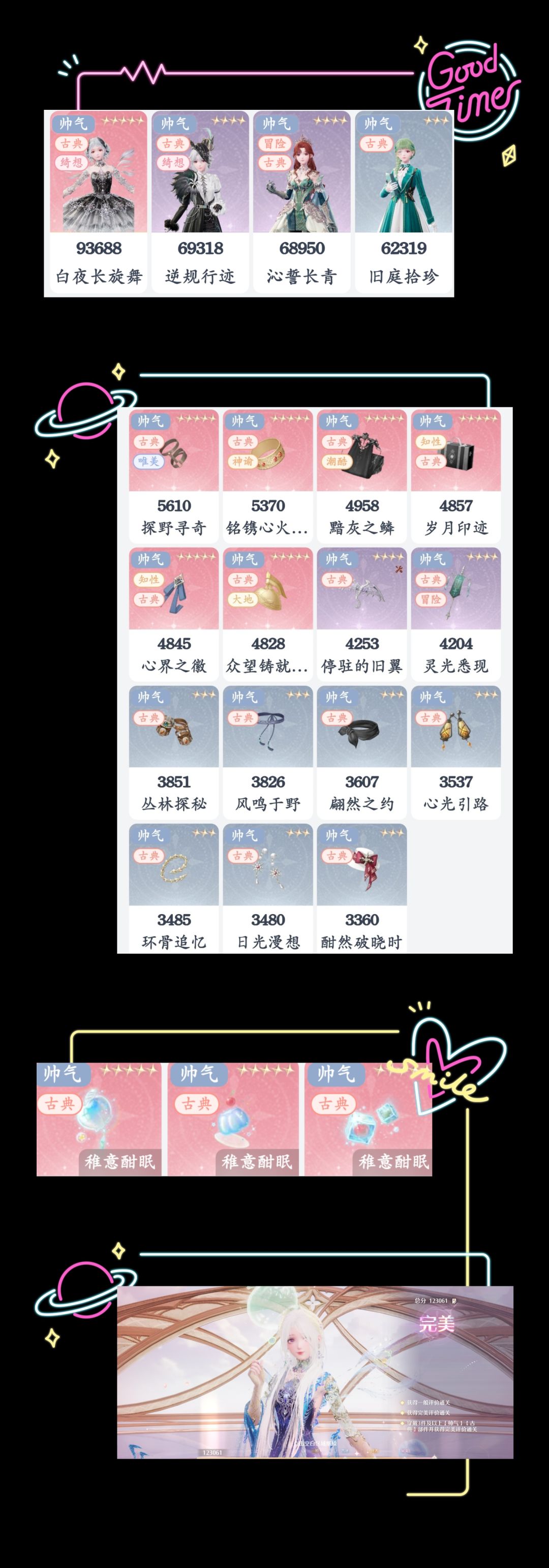 无限暖暖9月上半奇迹之冠平民满星攻略 2