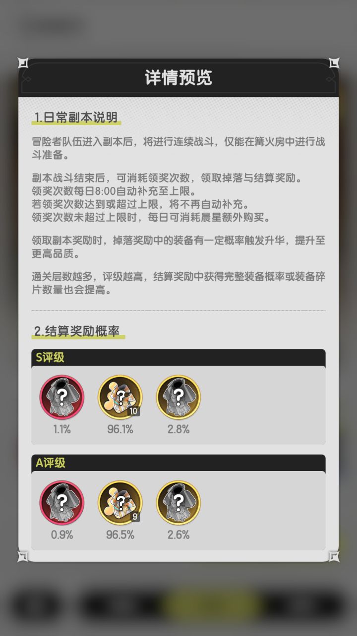 困难副本和噩梦副本的收益问题截图