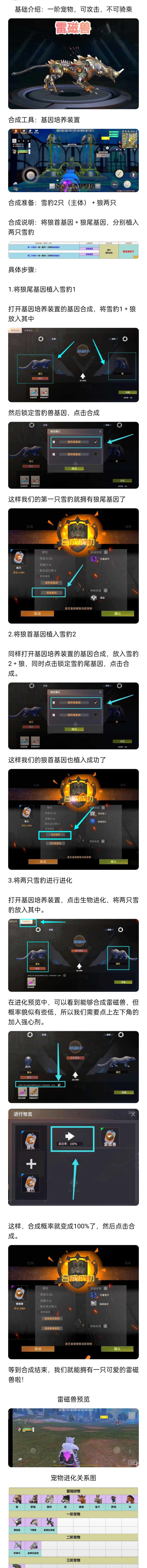 【幸存者联盟】宠物篇（三）雷磁兽最简单的合成办法截图
