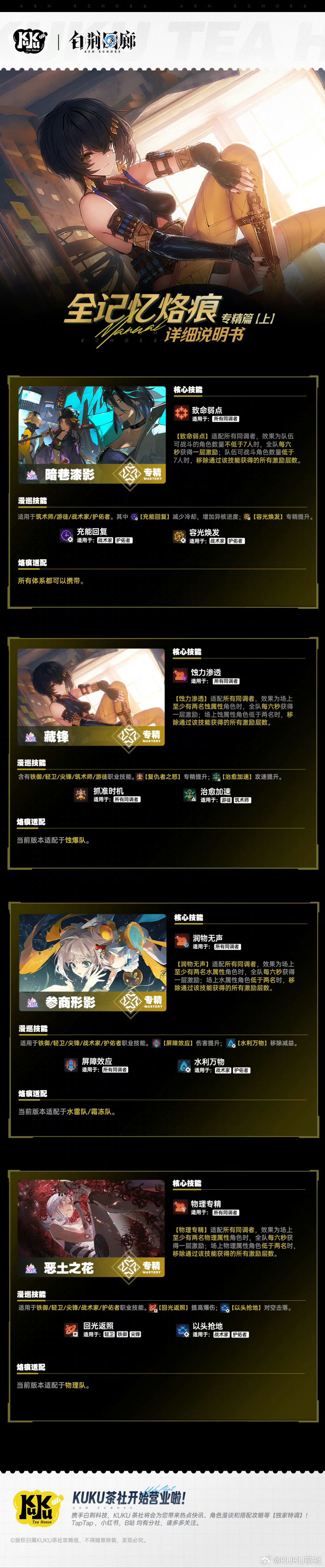 【白荆回廊】六星烙痕详解-专精篇🪡(上) 2